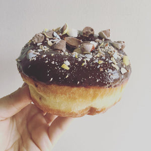 Chocolate Nut Raised Donut